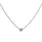 White Gold Diamond Bezel Pendant .46ct