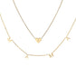 Gold Letters Pendant
