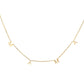 Gold Letters Pendant